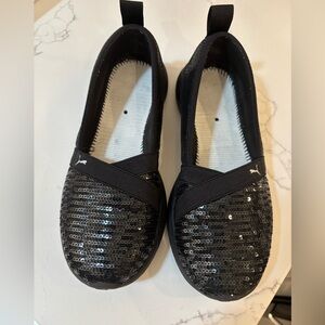 Puma Adelina  Black Soft Foam Slip-On Sneakers
